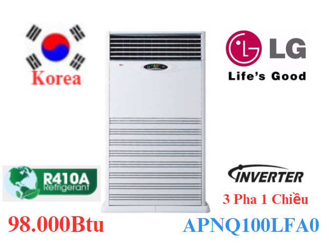 Điều hòa tủ đứng LG 98.000Btu APUQ100LFA0/APNQ100LFA0