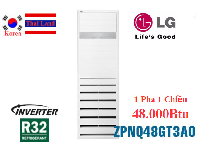 Điều hòa tủ đứng LG 48000Btu ZPNQ48GT3A0/ZUAD1